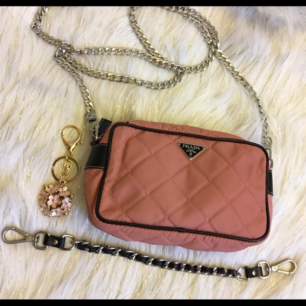 Authentic Prada mini nylon pink